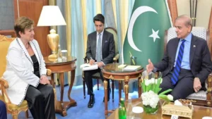 PM Shehbaz meeting IMF officials, urging consideration of flood impact in Pakistan’s economic review