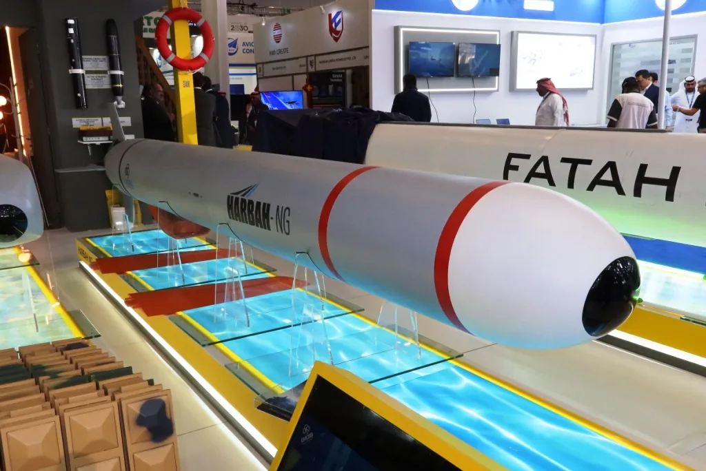 Pakistan’s Fatah-4 cruise missile showcased at a defense exhibition highlighting advanced precision technology