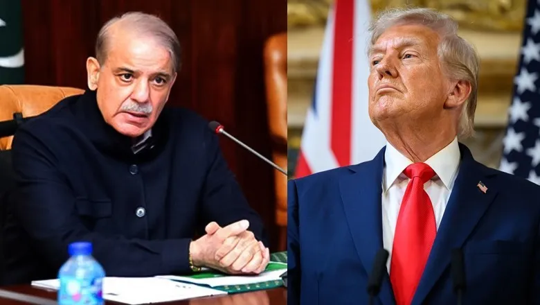 PM Shehbaz Sharif and Donald Trump ahead of their meeting with Muslim leaders during the UNGA 2025 session in New York.