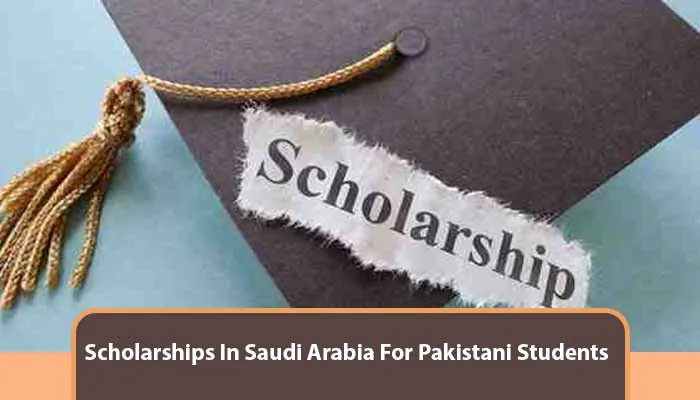 Image representing scholarships for Pakistani students in Saudi Arabia with graduation cap symbol