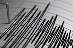 Seismograph recording representing the 6.1-magnitude earthquake that struck western Turkey in 2025