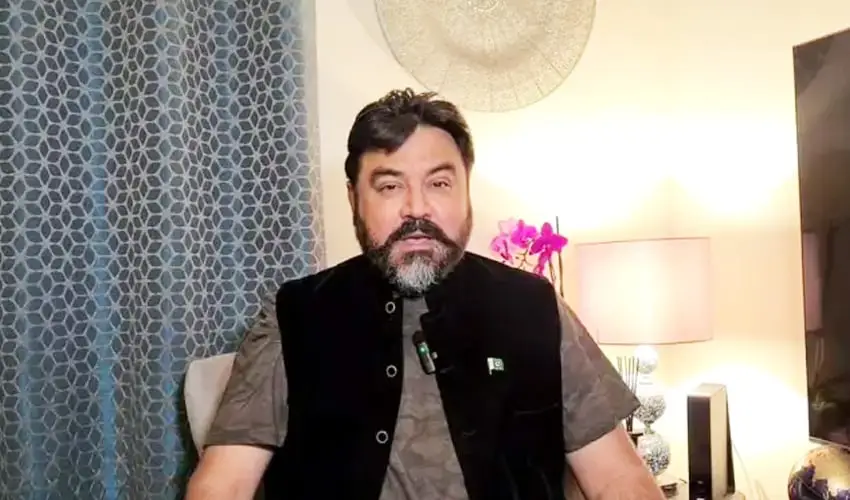 Pakistani YouTuber Adil Raja pictured after losing a defamation case in London High Court and being fined Rs. 130 million.