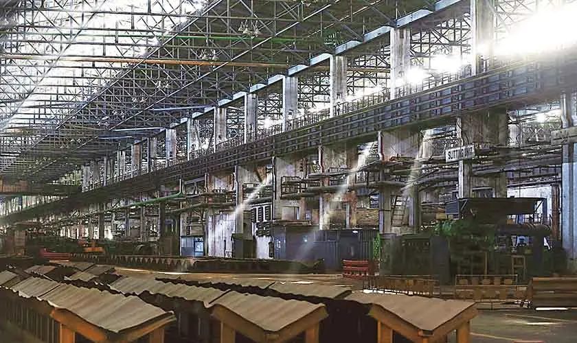 Image of a steel manufacturing facility symbolizing CCP’s penalty on Aisha Steel Mills and International Steels for collusion and market manipulation.