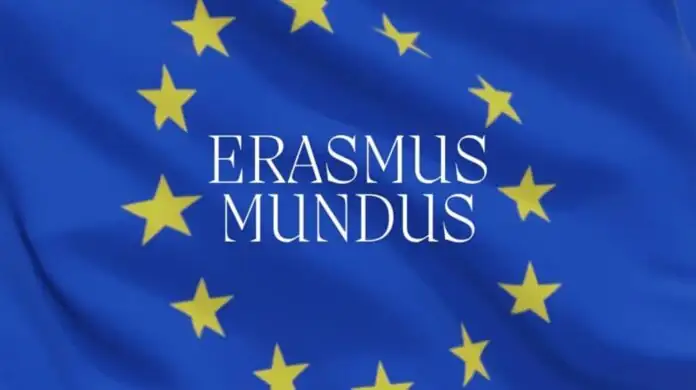 Erasmus Mundus scholarships logo representing fully funded study abroad opportunities for Pakistani students in 2026.