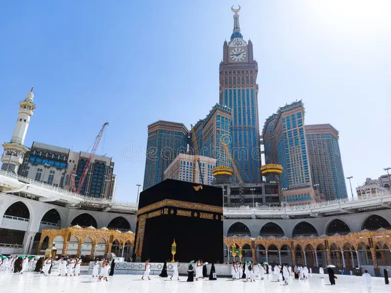 Kaaba in Mecca, Saudi Arabia – representing the Friday sermon on greed and rent increase under Vision 2030