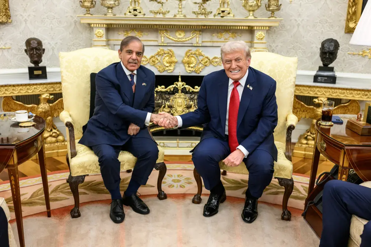 PM Shehbaz Sharif meets Donald Trump, praising him as a man of peace and nominating him for the Nobel Peace Prize.