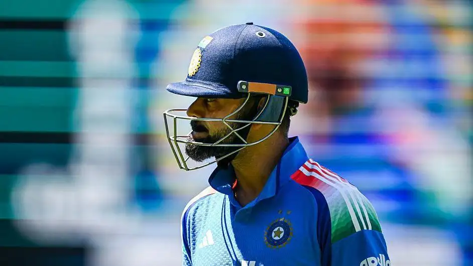 Indian cricketer walking off the field after dismissal, related to Virat Kohli Most Ducks in ODI cricket