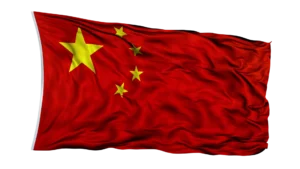 Chinese national flag waving, representing the Beihang University Scholarship opportunity for international students.