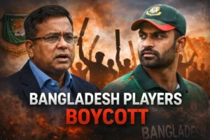 Bangladesh cricket player and BCB official amid boycott controversy as protests intensify in background