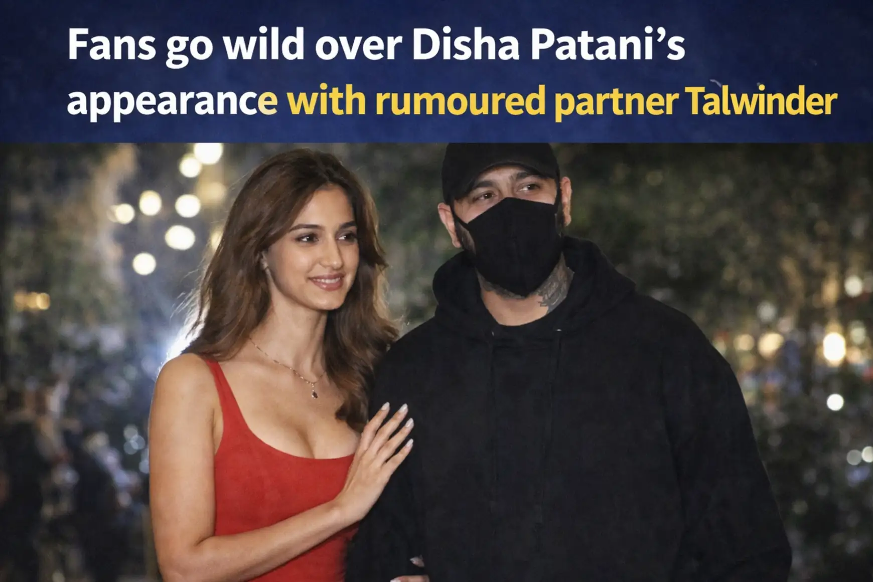 Bollywood actress Disha Patani seen with rumoured partner Talwinder during public appearance, sparking fan reactions