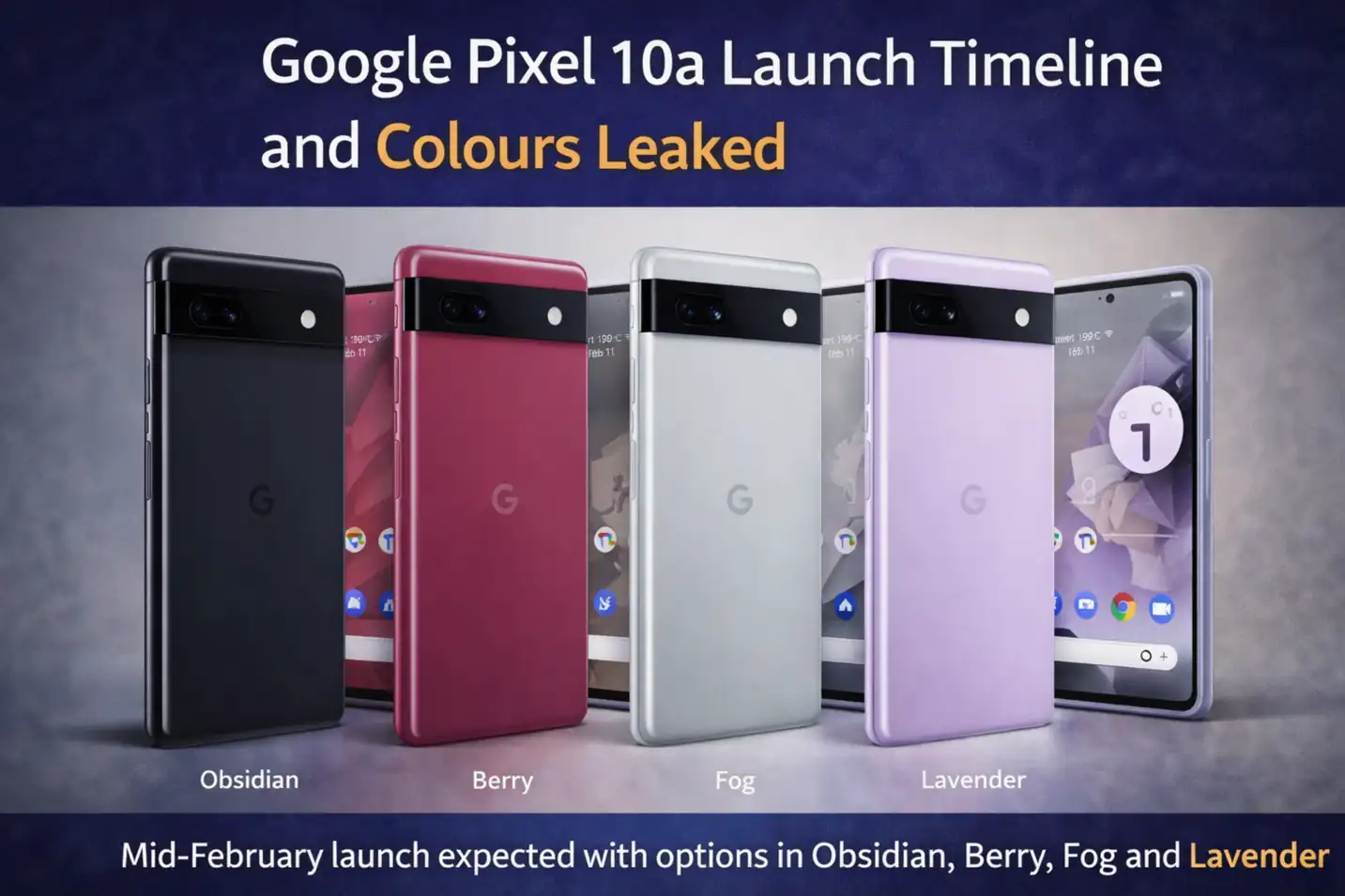 Google Pixel 10a Launch Timeline and Colours Leaked