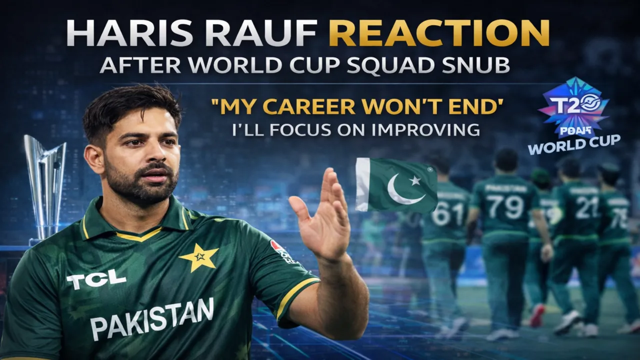 Haris Rauf reaction after Pakistan World Cup squad snub as he responds to omission