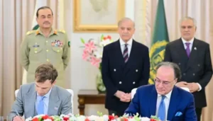 Finance Minister Muhammad Aurangzeb and World Liberty Financial CEO Zach Witkoff sign MoU in Islamabad to explore dollar-linked stablecoin and digital payments