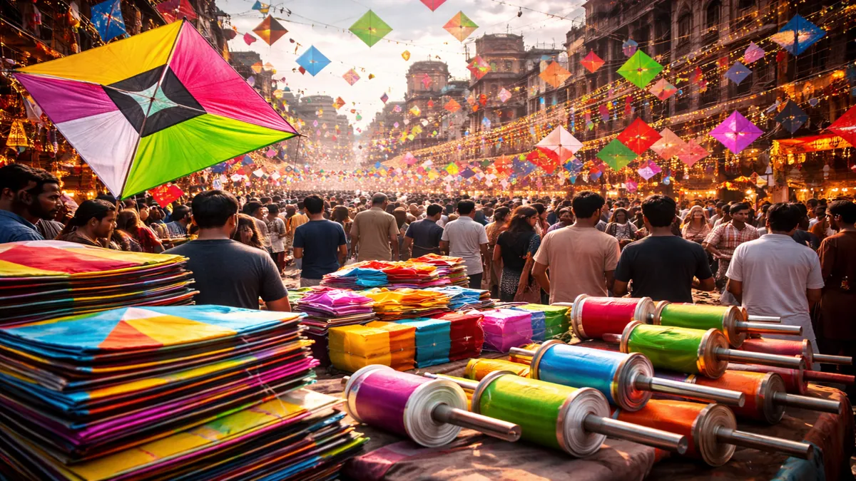 Colorful Basant festival market in Lahore as kite sales cross Rs540 million ahead of celebrations