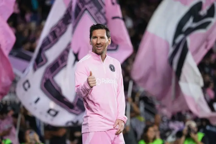 Lionel Messi in Inter Miami kit ahead of Inter Miami White House visit celebration