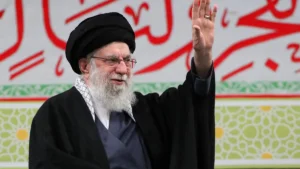 Iranian leader addresses supporters amid Iran US strike tensions