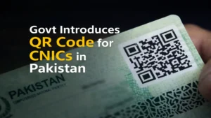 Pakistan Digital ID CNIC card showing QR code verification system introduced for secure digital identity