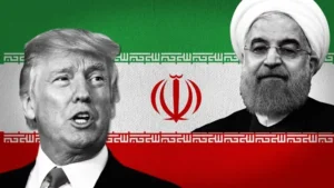 Donald Trump speaking about Trump Iran Deal amid US Iran nuclear tensions