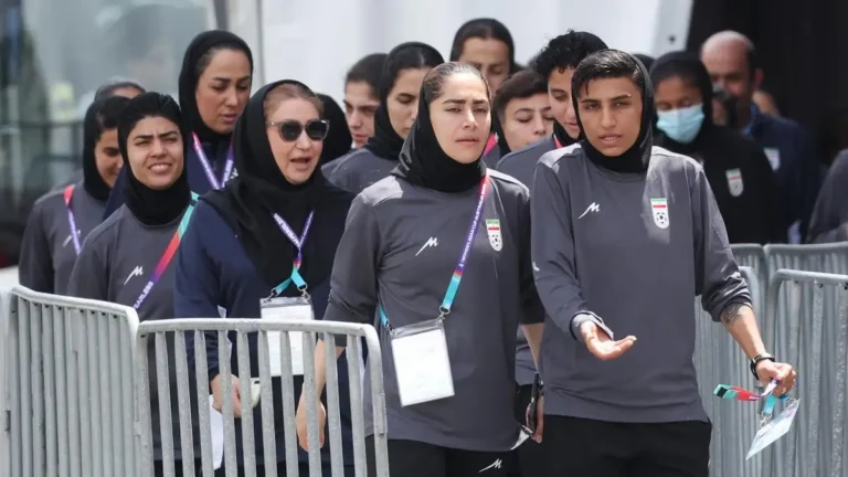Iran women’s team training ahead of the AFC Women’s Asian Cup in Australia