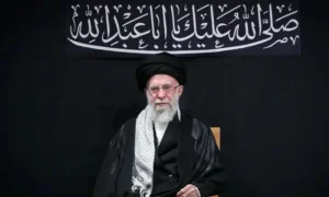 Ayatollah Ali Khamenei delivering a speech in Tehran amid Khamenei assassination crisis