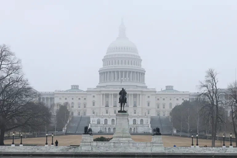 US Congress building during debate on Trump Iran War resolution