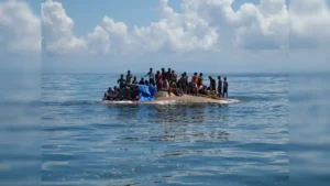 Rohingya boat tragedy showing refugees stranded in the Andaman Sea after vessel capsized
