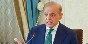 PM Shehbaz Sharif addressing meeting on US Iran ceasefire and urging restraint for peace and stability