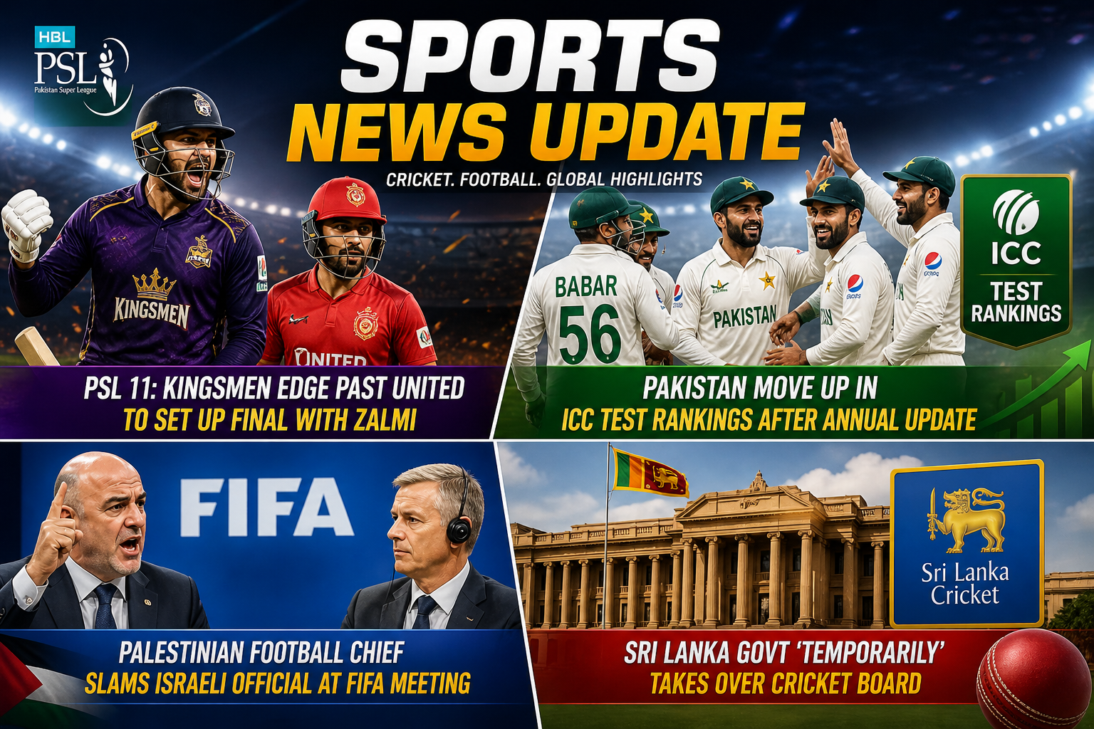 Sports News Update Latest Cricket and Football