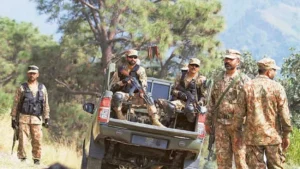Pakistan Army soldiers during Balochistan Operation against terrorists in Barkhan district