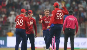 England cricket players celebrating during match ahead of England Nepal Tour discussions