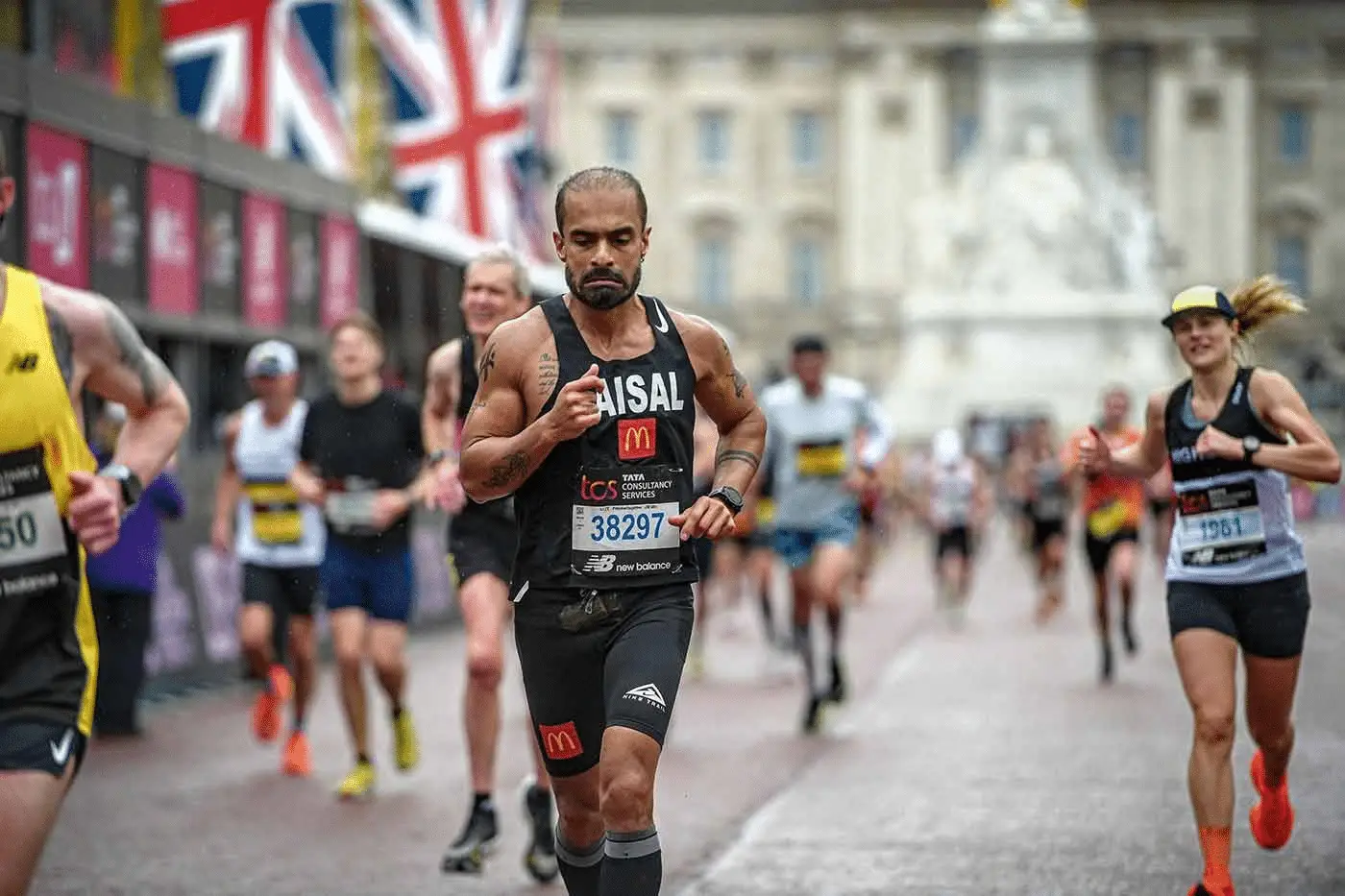Faisal Shafi Marathon achievement during international marathon race in Cape Town