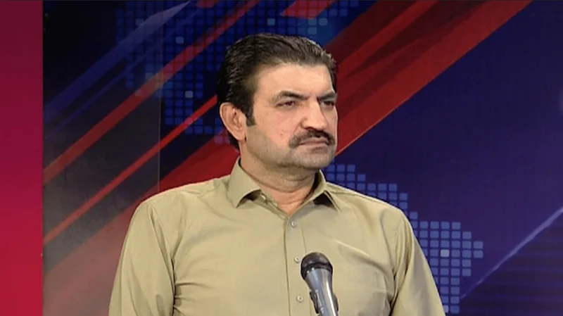 Ali Amin Gandapur speaking during Gandapur Reinstatement political controversy