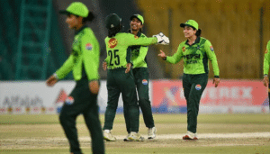 Pakistan Women ODI celebration after defeating Zimbabwe by 206 runs in 2nd ODI at National Bank Stadium Karachi, taking 2-0 unassailable lead