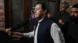 Imran Khan arriving during medical check-up proceedings at Adiala Jail