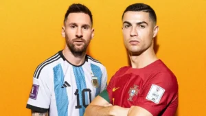 Lionel Messi and Cristiano Ronaldo ahead of their final FIFA World Cup appearance