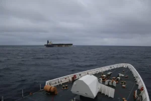 Pakistani Repatriation operation showing seized vessel in international waters after US action