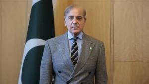 Prime Minister Shehbaz Sharif during Shehbaz China visit announcement