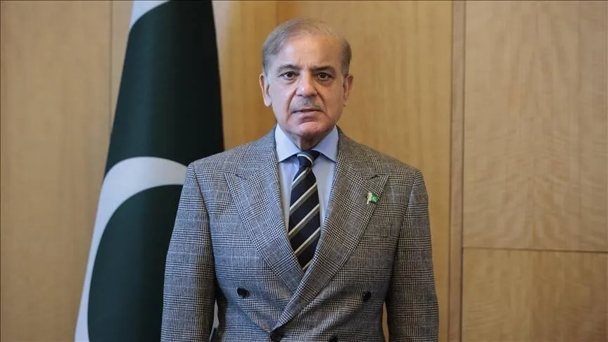 Prime Minister Shehbaz Sharif during Shehbaz China visit announcement