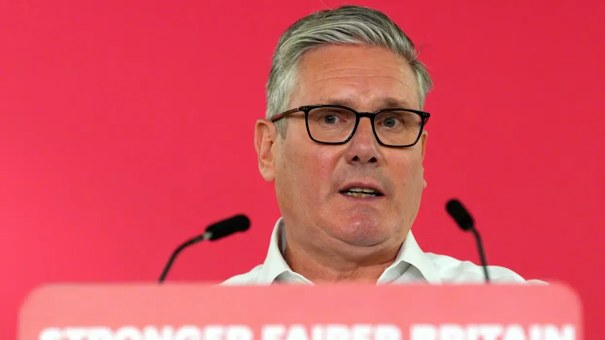 Keir Starmer speaking during a Labour Party event amid growing Starmer Pressure in the UK