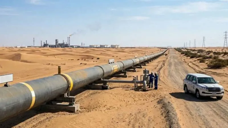 UAE oil pipeline stretching across the desert as ADNOC expands export infrastructure