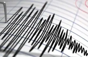 Richter scale graphic showing the 5.4 Magnitude Earthquake that shook Islamabad, Punjab and Khyber Pakhtunkhwa.