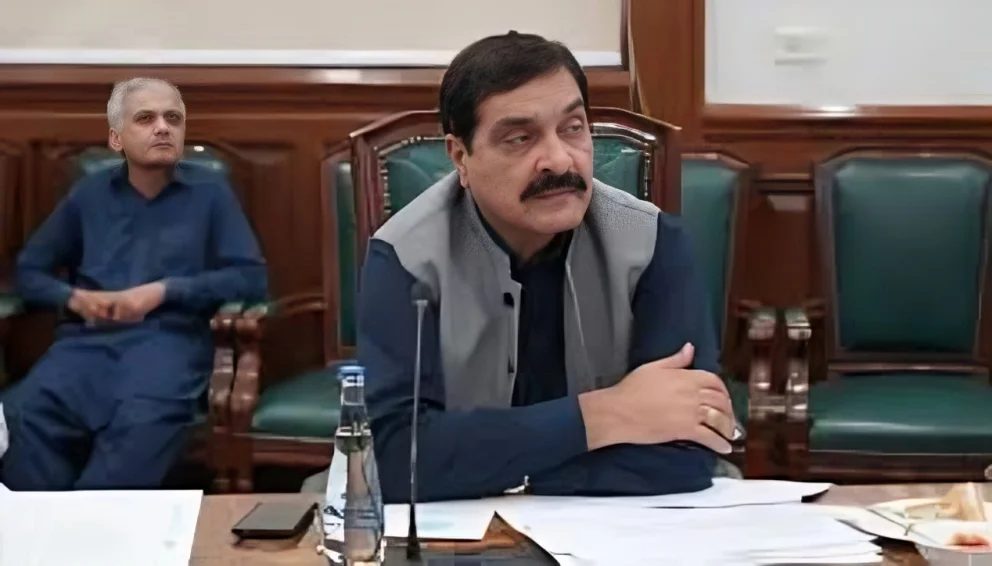 Punjab MPA Ayub Gadhi attending an official meeting following the Ayub Gadhi Attack investigation.