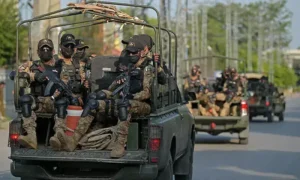 Pakistan security forces on patrol during Balochistan Operations targeting terrorist networks in multiple districts