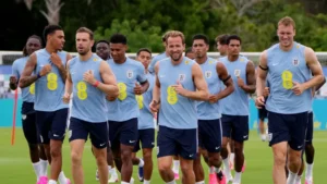 England national football team players training in Kansas City before the World Cup amid the England Equipment Theft incident