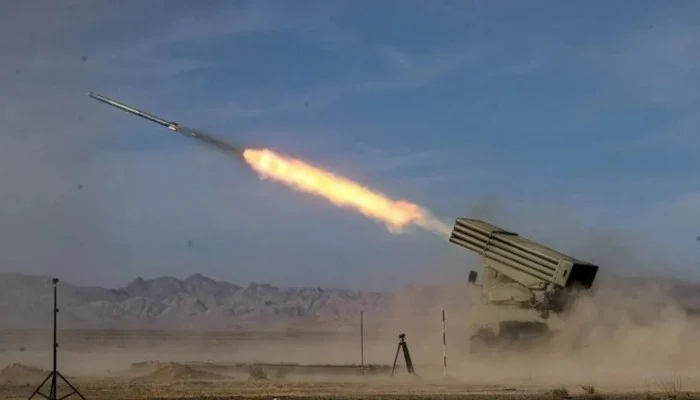 Missile launch during the Israel Iran Conflict as tensions rise following renewed military exchanges