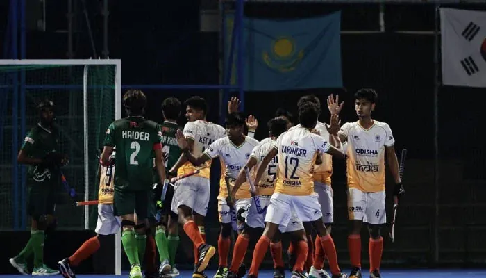 India Defeat Pakistan to Reach U18 Hockey Asia Cup Final