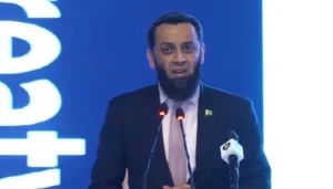 Federal Minister Attaullah Tarar speaking at seminar on Indus Waters Treaty in Islamabad