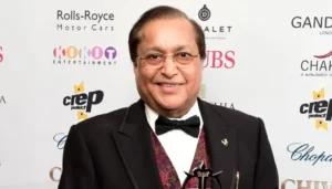 Lord Rami Ranger attending a formal awards event in the United Kingdom, prominent businessman and House of Lords member