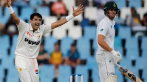 Pakistan Pace Attack bowler appeals during a Test match as Pakistan finalises its pace bowling squad for the West Indies and England tours.