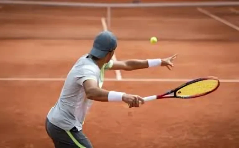 Tennis player in action during a match ahead of Pakistan Tennis Events scheduled in Islamabad in 2026.